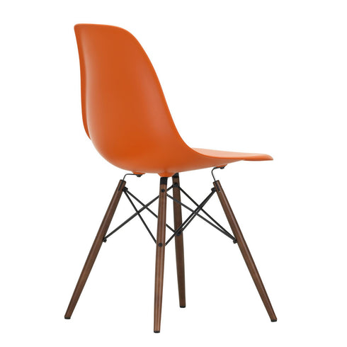 Cadeira Eames em Plástico DSW / Base dark maple